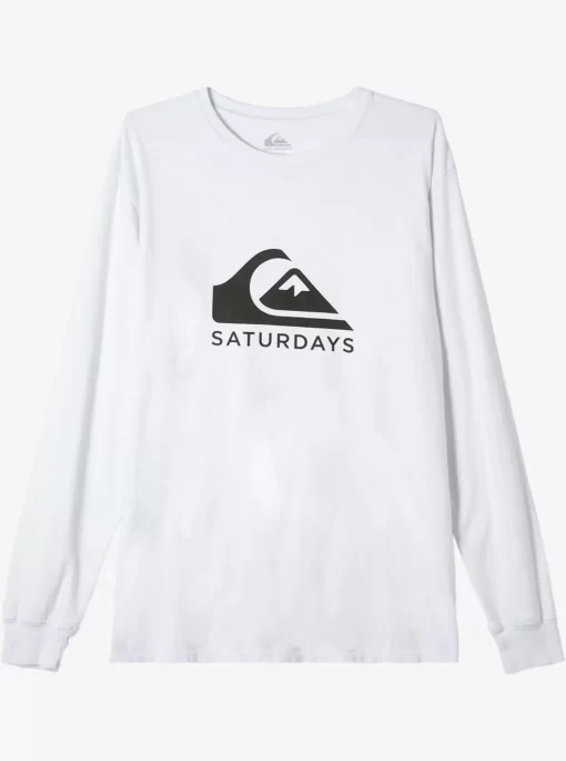 Mens Quiksilver Tees | X Saturdays Nyc Graphic Long Sleeve T-Shirt