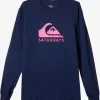 Mens Quiksilver Tees | X Saturdays Nyc Graphic Long Sleeve T-Shirt