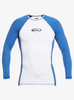 Mens Quiksilver Rashguards | Saturn Protection Long Sleeve Upf 50 Rashguard For Men