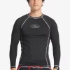 Mens Quiksilver Rashguards | Saturn Protection Long Sleeve Upf 50 Rashguard For Men