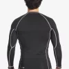Mens Quiksilver Rashguards | Saturn Protection Long Sleeve Upf 50 Rashguard For Men