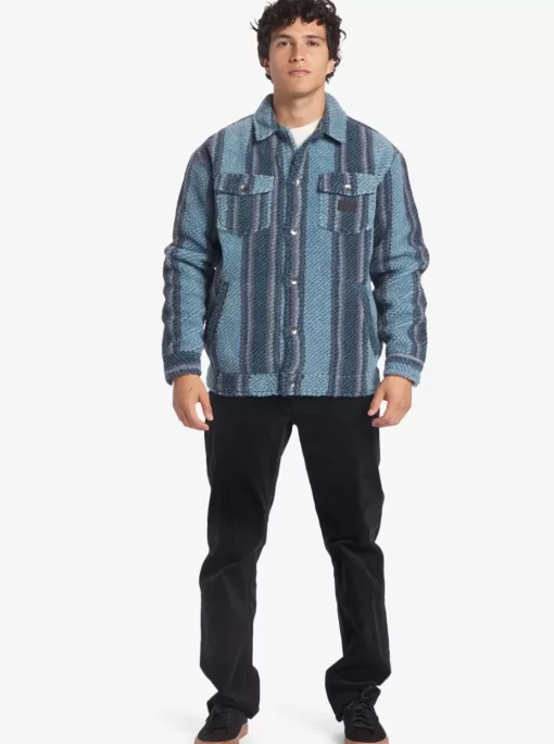 Mens Quiksilver Shirts & Polos | Sherpa Fleece Overshirt