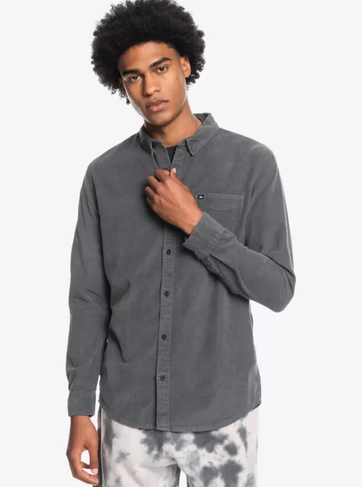 Mens Quiksilver Shirts & Polos | Smoke Trail Long Sleeve Shirt