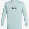 Mens Quiksilver Rashguards | Solid Streak Long Sleeve Upf 50 Surf Tee