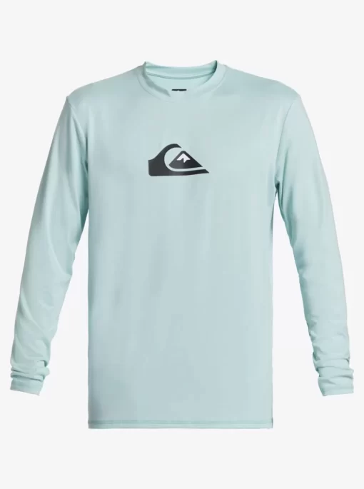 Mens Quiksilver Rashguards | Solid Streak Long Sleeve Upf 50 Surf Tee