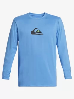 Mens Quiksilver Rashguards | Solid Streak Long Sleeve Upf 50 Surf Tee