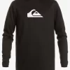 Mens Quiksilver Rashguards | Solid Streak Long Sleeve Upf 50 Surf Tee