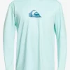 Mens Quiksilver Rashguards | Solid Streak Long Sleeve Upf 50 Surf Tee