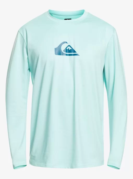 Mens Quiksilver Rashguards | Solid Streak Long Sleeve Upf 50 Surf Tee