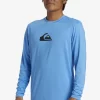 Mens Quiksilver Rashguards | Solid Streak Long Sleeve Upf 50 Surf Tee