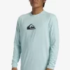 Mens Quiksilver Rashguards | Solid Streak Long Sleeve Upf 50 Surf Tee