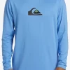 Mens Quiksilver Rashguards | Solid Streak Long Sleeve Upf 50 Surf Tee