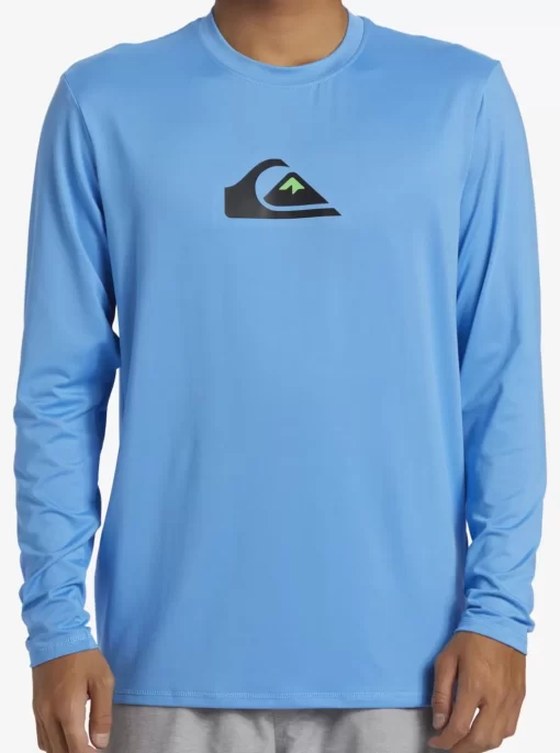 Mens Quiksilver Rashguards | Solid Streak Long Sleeve Upf 50 Surf Tee