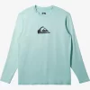 Mens Quiksilver Rashguards | Solid Streak Long Sleeve Upf 50 Surf Tee