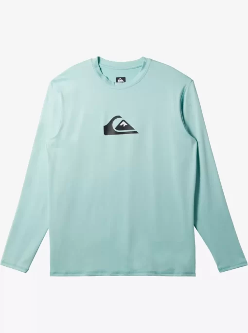 Mens Quiksilver Rashguards | Solid Streak Long Sleeve Upf 50 Surf Tee