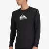 Mens Quiksilver Rashguards | Solid Streak Long Sleeve Upf 50 Surf T-Shirt