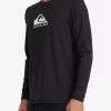 Mens Quiksilver Rashguards | Solid Streak Long Sleeve Upf 50 Surf T-Shirt