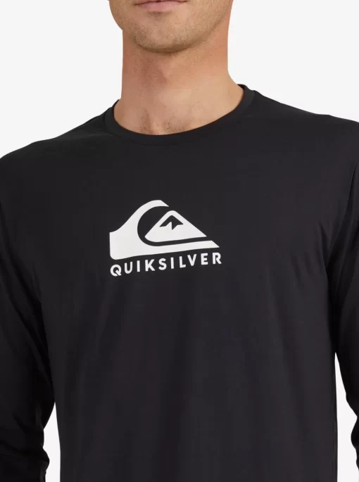 Mens Quiksilver Rashguards | Solid Streak Long Sleeve Upf 50 Surf T-Shirt