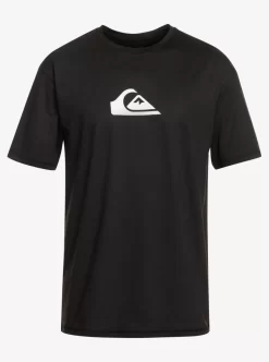 Mens Quiksilver Rashguards | Solid Streak Short Sleeve Upf 50 Surf Tee