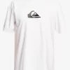 Mens Quiksilver Rashguards | Solid Streak Short Sleeve Upf 50 Surf Tee