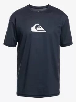 Mens Quiksilver Rashguards | Solid Streak Short Sleeve Upf 50 Surf Tee