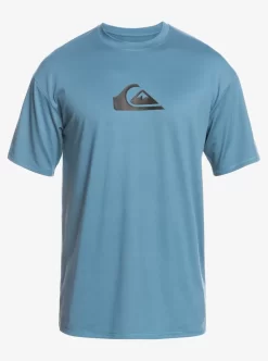 Mens Quiksilver Rashguards | Solid Streak Short Sleeve Upf 50 Surf Tee