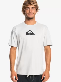 Mens Quiksilver Rashguards | Solid Streak Short Sleeve Upf 50 Surf Tee