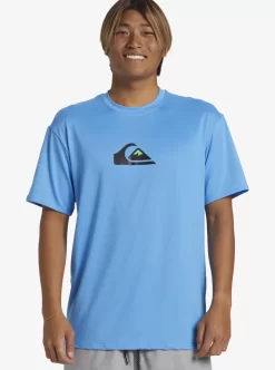 Mens Quiksilver Rashguards | Solid Streak Short Sleeve Upf 50 Surf Tee