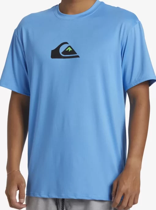 Mens Quiksilver Rashguards | Solid Streak Short Sleeve Upf 50 Surf Tee