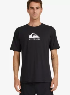 Mens Quiksilver Rashguards | Solid Streak Short Sleeve Upf 50 Surf T-Shirt