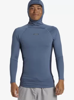 Mens Quiksilver Rashguards | Storm Tripper Hooded Long Sleeve Surf Top