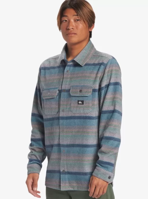 Mens Quiksilver Shirts & Polos | Surf Days Long Sleeve Fleece Shirt