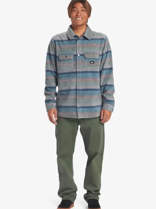 Mens Quiksilver Shirts & Polos | Surf Days Long Sleeve Fleece Shirt