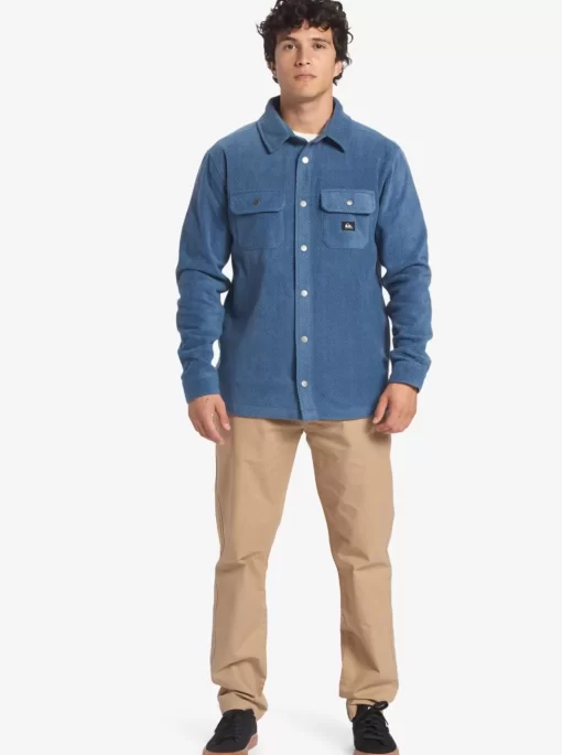 Mens Quiksilver Shirts & Polos | Surf Days Long Sleeve Fleece Shirt