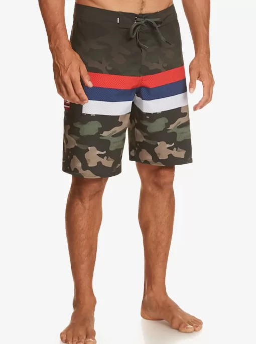 Mens Quiksilver Boardshorts | Surfsilk Hawaii Stripe 20" Boardshorts