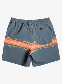 Mens Quiksilver Elastic Waist | Surfsilk Mesa Stripe 17" Volleys