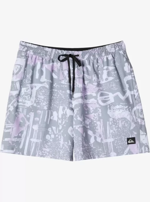 Mens Quiksilver Elastic Waist | Surfsilk Mix 17" Volleys