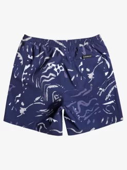 Mens Quiksilver Elastic Waist | Surfsilk Mix 17" Volleys