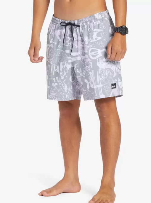 Mens Quiksilver Elastic Waist | Surfsilk Mix 17" Volleys