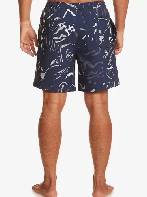 Mens Quiksilver Elastic Waist | Surfsilk Mix 17" Volleys