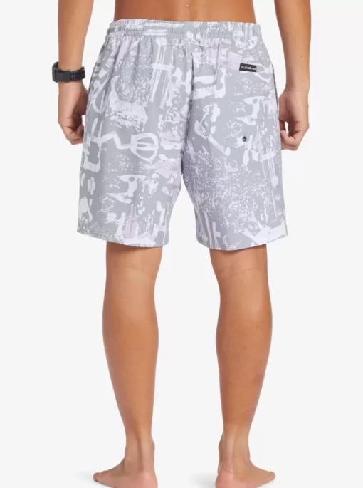 Mens Quiksilver Elastic Waist | Surfsilk Mix 17" Volleys