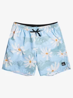 Mens Quiksilver Elastic Waist | Surfsilk Scallop Volley 17" Volleys