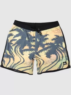 Mens Quiksilver Elastic Waist | Surfsilk Scallop Volley 17" Volleys