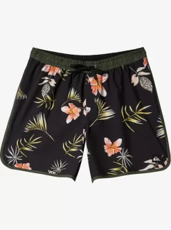 Mens Quiksilver Elastic Waist | Surfsilk Scallop Volley 17" Volleys