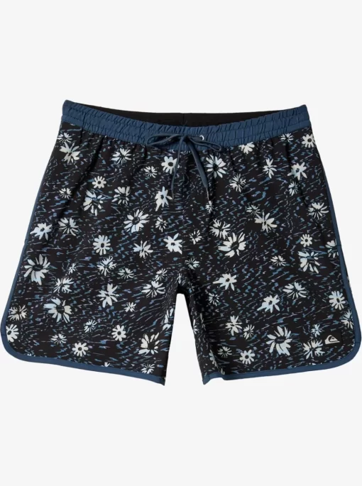 Mens Quiksilver Elastic Waist | Surfsilk Scallop Volley 17" Volleys