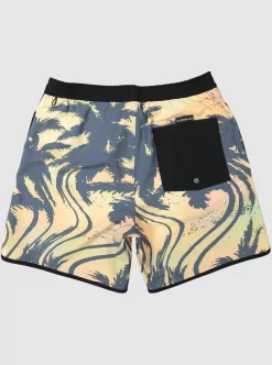 Mens Quiksilver Elastic Waist | Surfsilk Scallop Volley 17" Volleys