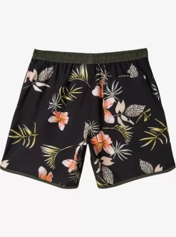 Mens Quiksilver Elastic Waist | Surfsilk Scallop Volley 17" Volleys