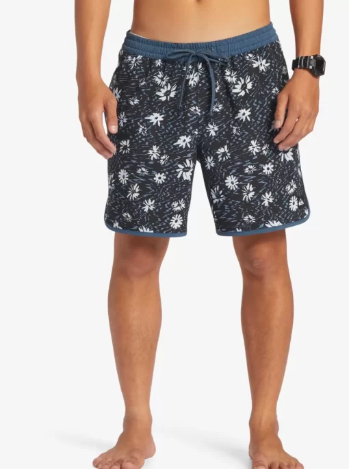 Mens Quiksilver Elastic Waist | Surfsilk Scallop Volley 17" Volleys