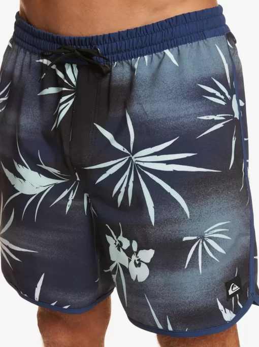 Mens Quiksilver Elastic Waist | Surfsilk Scallop Volley 17" Volleys