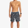 Mens Quiksilver Elastic Waist | Surfsilk Scallop Volley 17